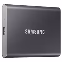 هارد SSD اکسترنال سامسونگ مدل T7 Portable Grey ظرفیت 500 گیگابایت