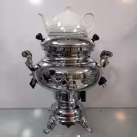 سماور برقی وین مدل عدسی با قوری
