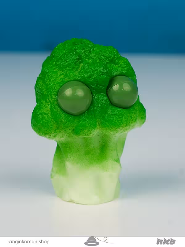 فیجت کلم بروکلی چشم درار Eye-popping broccoli fidget