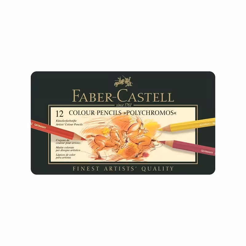 مداد رنگی 12 رنگ فابرکاستل مدل پلی کروموس