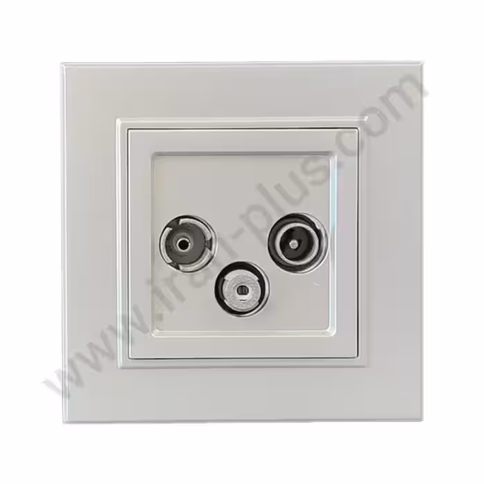 فیش آنتن مرکزی مدل برلیان رنگی نقره ای