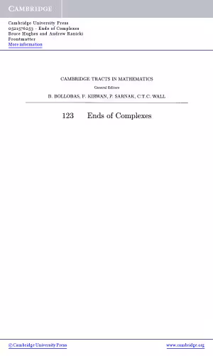 خرید و دانلود نسخه کامل کتاب Ends of complexes