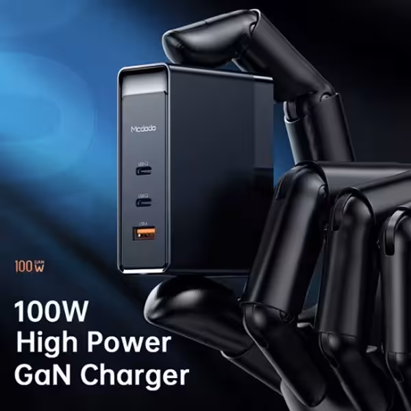 شارژر دیواری مک دودو مدل GaN  CH-8105 Pro 100W  به همراه کابل تبدیل USB-C
