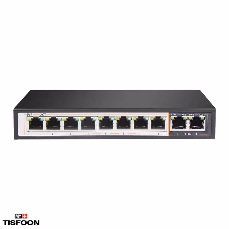 سوییچ 10 پورت گیگابیتی POE دی-لینک مدل DGS-F1010P-E