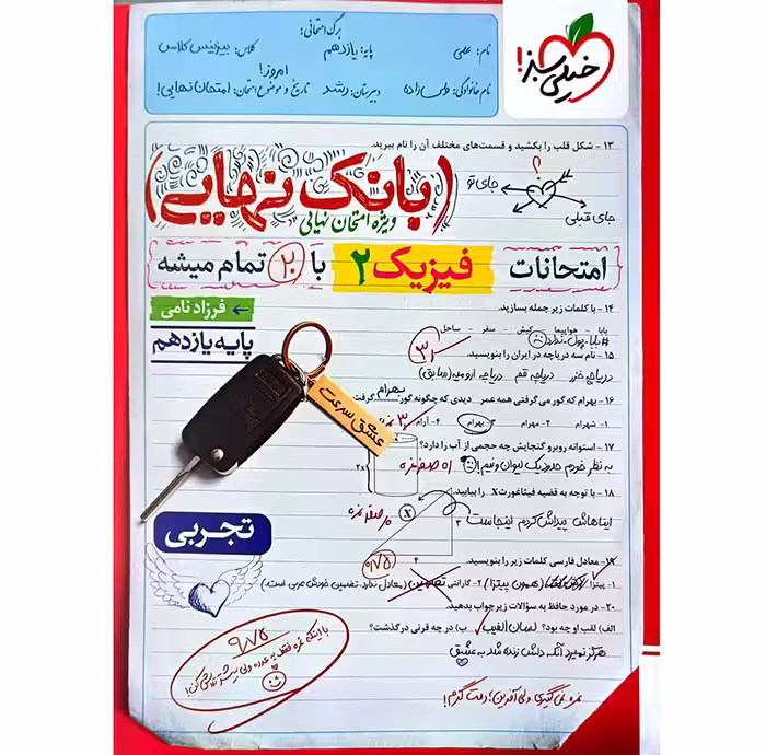 کتاب بانک نهایی فیزیک یازدهم تجربی خیلی سبز (چاپ 1404)
