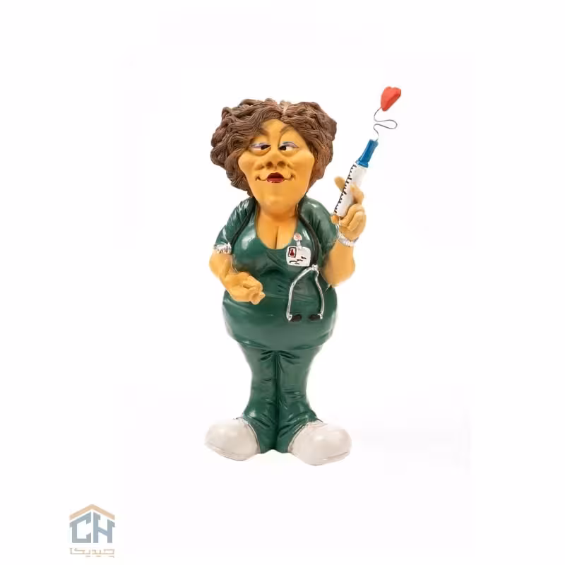 مجسمه پرستار زن گلدکیش طرح کمیک مدل 4866