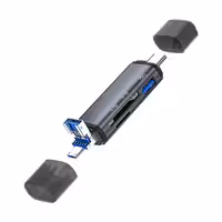 کارت خوان 3 پورت OTG مجنتیک مدل ADS-307 (USB   MicroUSB   Type-C) - ایپکی