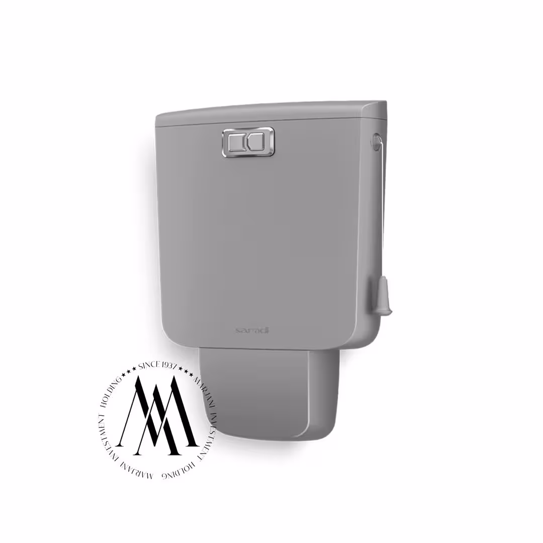 فلاش تانک ایمن آب مدل کاسپین پلاس رنگ کروم