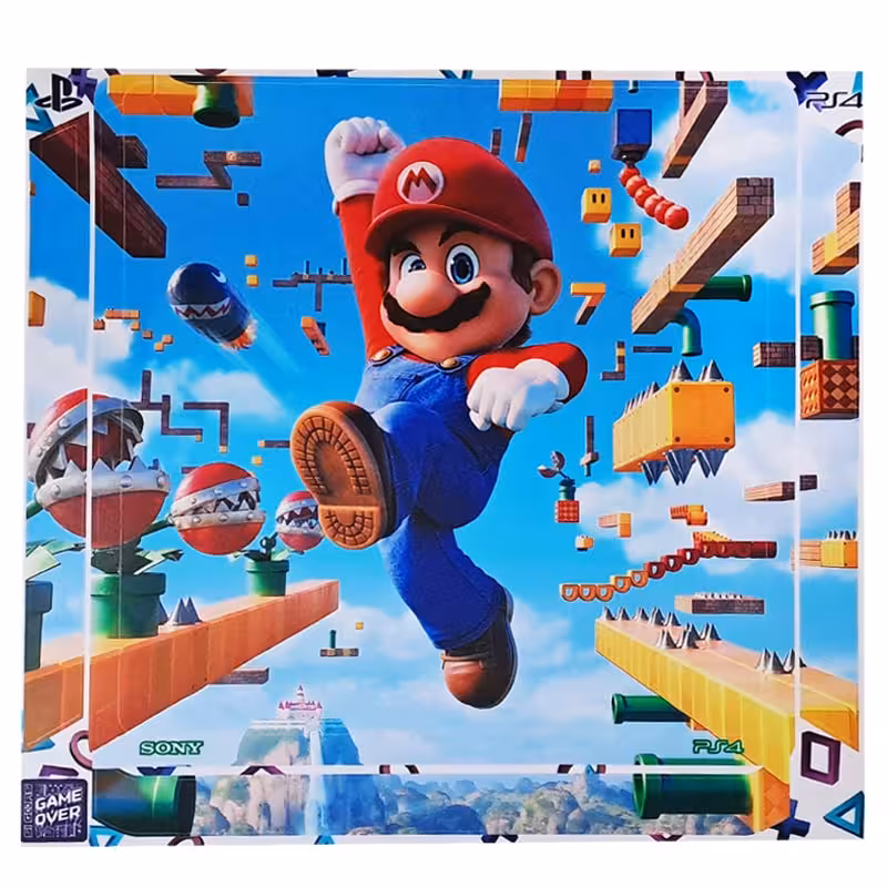 برچسب بدنه کنسول PS4 (GO) طرح سوپر ماریو super mario