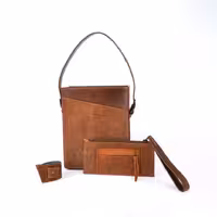 ست کیف، کیف پول و دستبند چرم مدل A3319-21