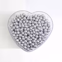 مروارید خوراکی تزئینی رنگ نقره ای سایز دو