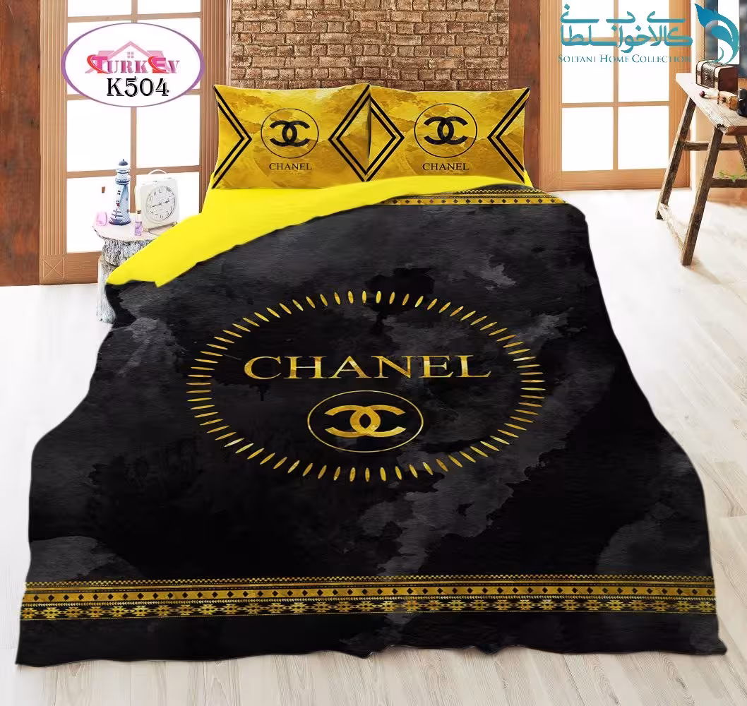روتختی طرح CHANEL یکنفره برند Turkev کد K504