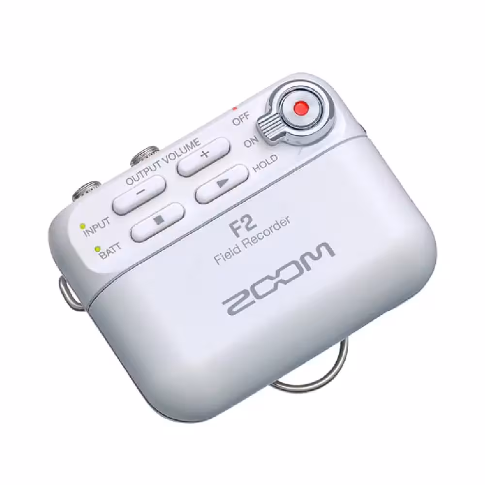 رکوردر زوم یقه ای ZOOM F2-W /white