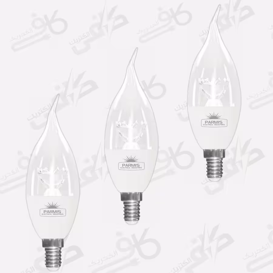 لامپ اشکی 8 وات پارمیس شفاف مهتابی