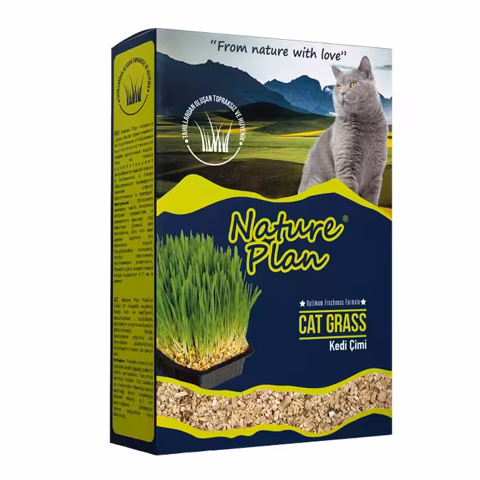 چمن خوراکی گربه نیچر Nature Plan حجم 500 میلی لیتر