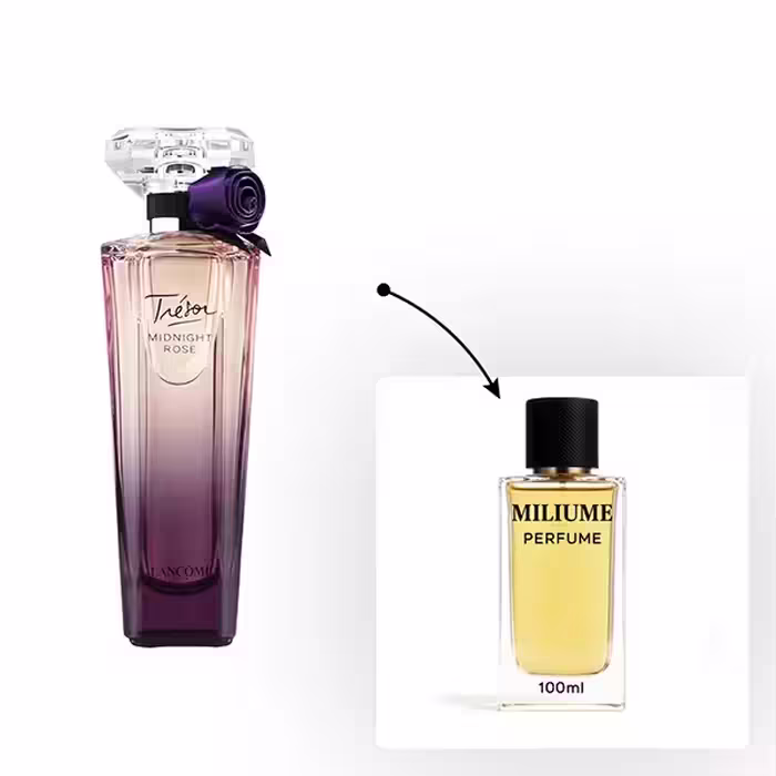 اسانس عطر Lancome Tresor Midnight Rose برند Givaudan - کد 2303 - لانکوم ترزور میدنایت رز 100ML - میلیوم پرفیوم