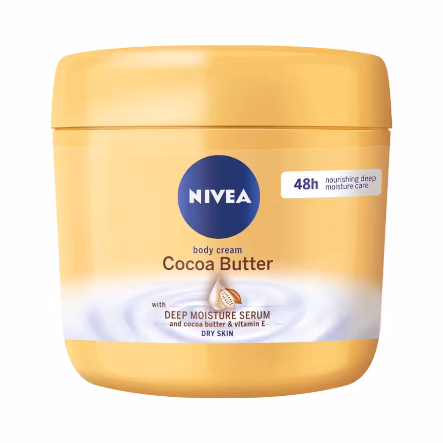 کرم مرطوب کننده دست و بدن حاوی کره کاکائو طبیعی و ویتامین E نیوآ 400میل (NIVEA) Cocoa Butter