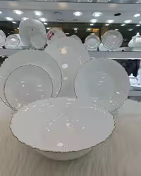 سرویس غذا خوری 26 پارچه قالب کنگره لب طلا