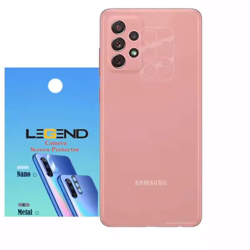 محافظ لنز دوربین لجند مدل نانو گلس مناسب برای موبایل سامسونگ Galaxy A72