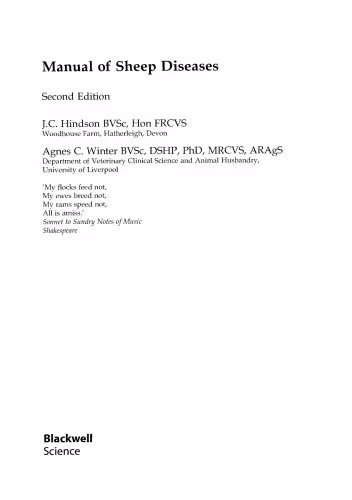 خرید و دانلود نسخه کامل کتاب Manual of Sheep Diseases 2nd Edition