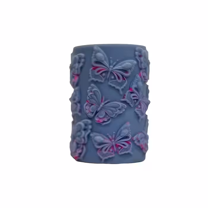 قالب سیلیکونی استوانه پروانه ارتفاع 6 قطر 4 سانت