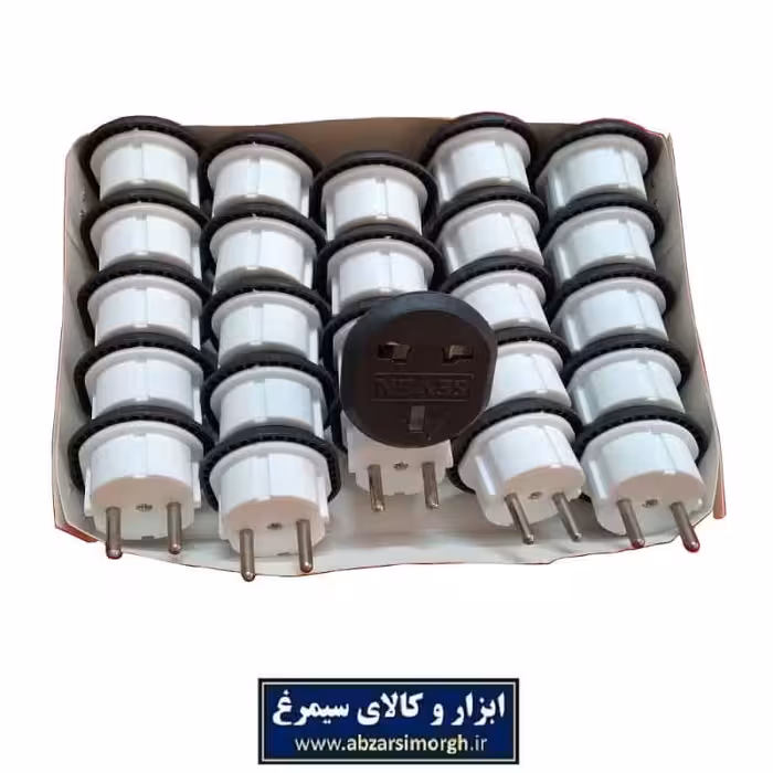 تبدیل دو شاخه برق 3 به 2 برند Seven سون EDB-010