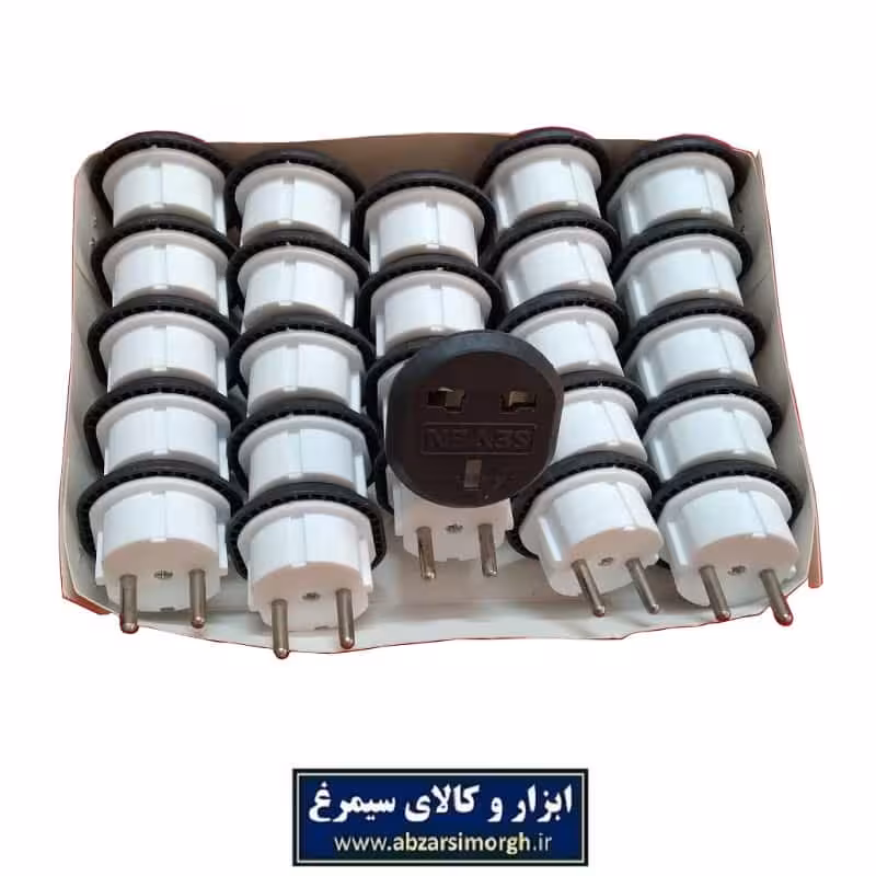 تبدیل دو شاخه برق 3 به 2 برند Seven سون EDB-010