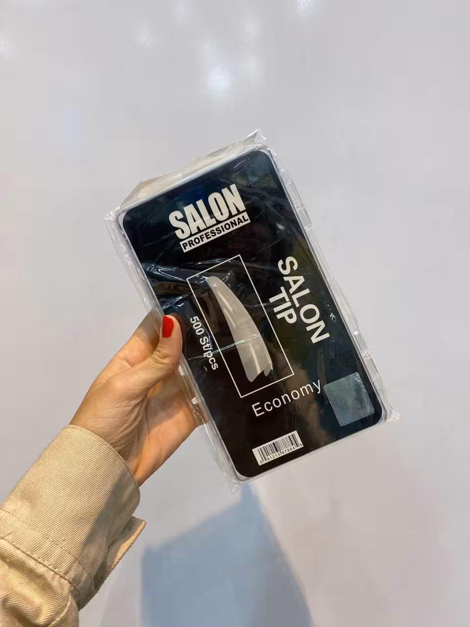 تیپ کاشت ناخن 500 تایی شیری اقتصادی سالن Salon غیراصل