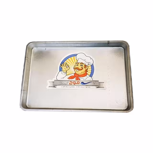 قالب کیک گالوانیزه موج طرح مستطیل سایز 25×35 سانتی متری