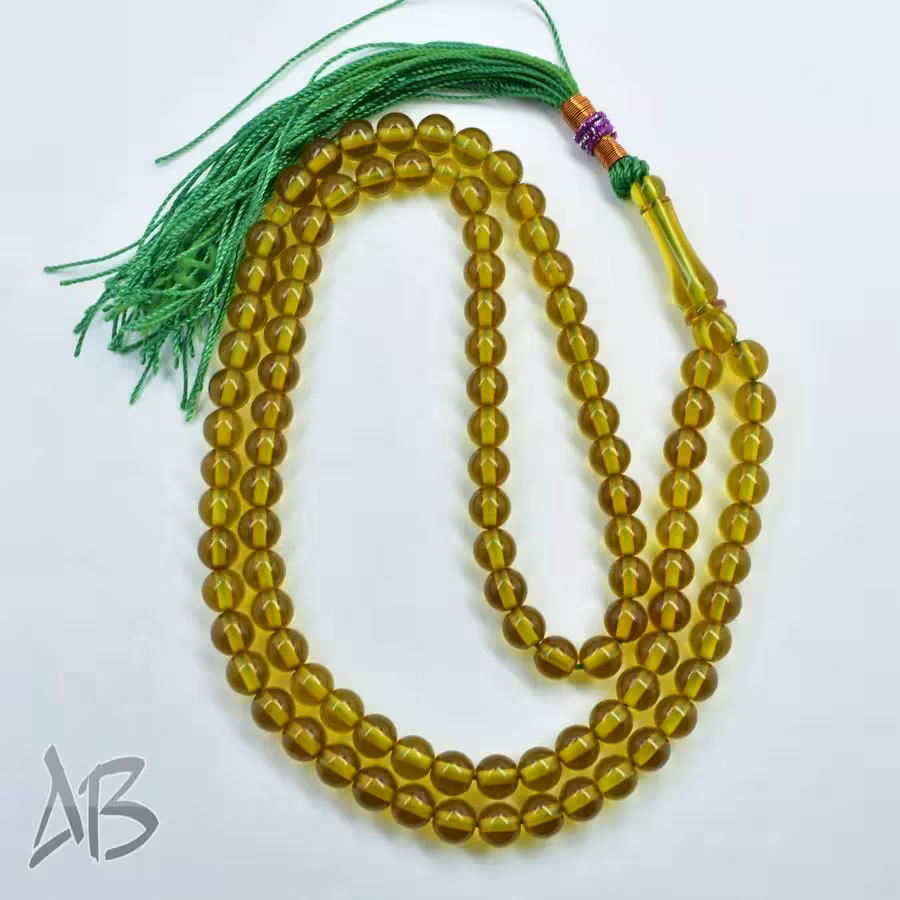 تسبیح سندلوس 100 دانه (101 دانه) کد 1143 بودار گرد زیتونی آقابزرگ