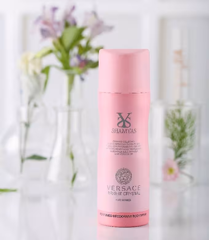 اسپری خوشبوکننده بدن زنانه شمیاس مدل ورساچه برایت کریستال (Versace Bright Crystal) حجم 200 ml