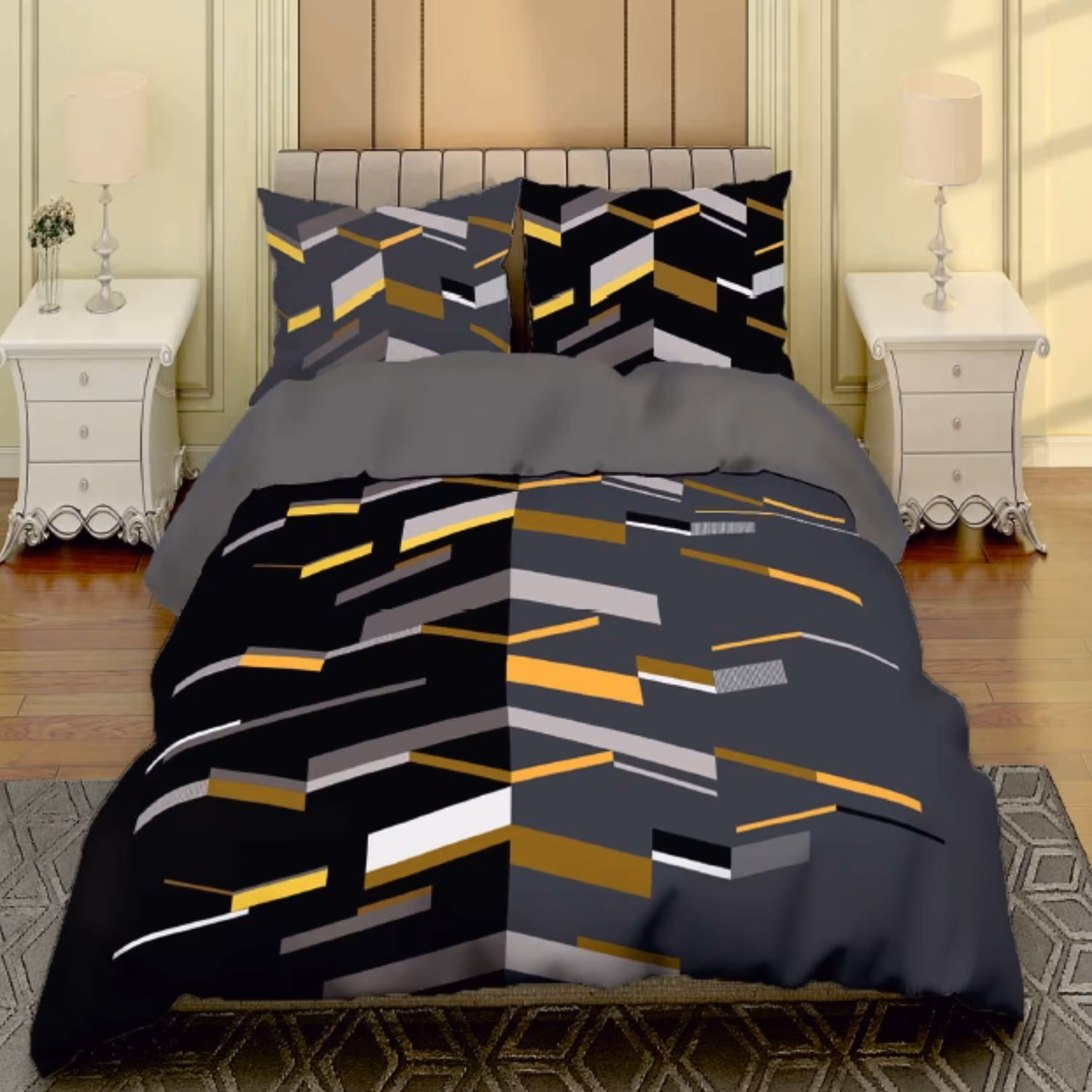 سرویس روتختی دونفره ترکای کد 94 شش تکه (پارچه تنسل) رنگ ثابت و ضد حساسیت