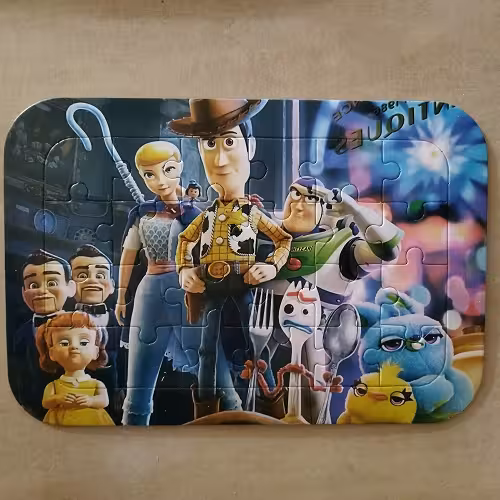 پازل رحلی پشت منچ و مار پله وودی 24 تکه