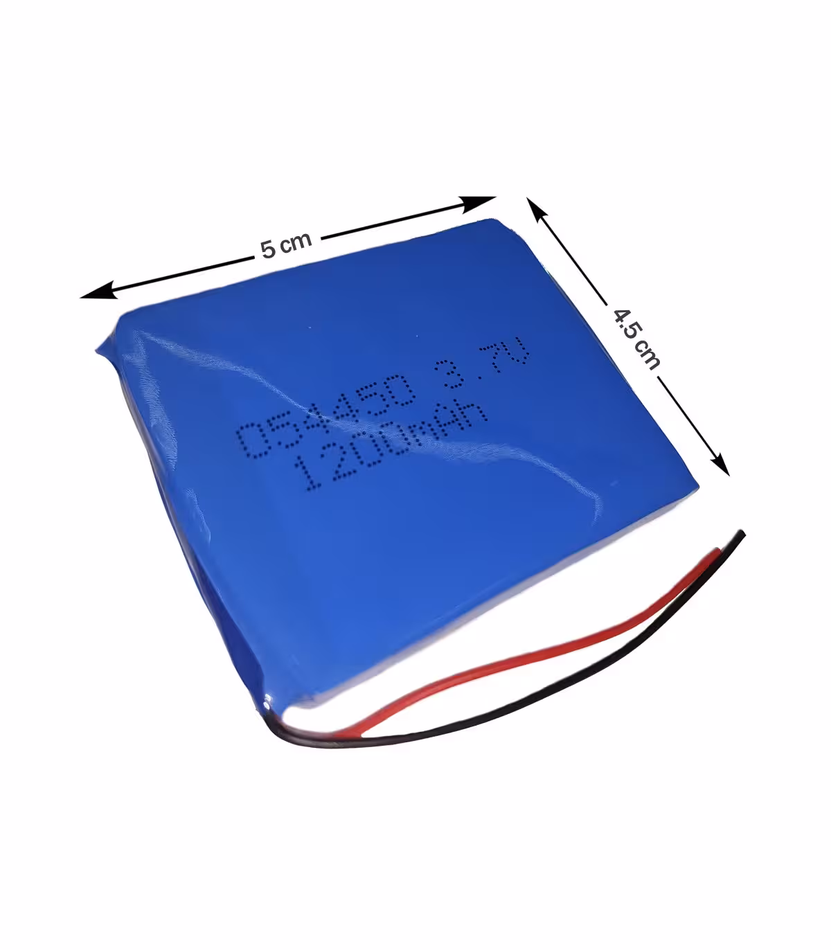 باتری لیتیوم پلیمر 3.7 ولت 1200 میلی پک آبی