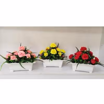 گلدان باکس رز 11گل