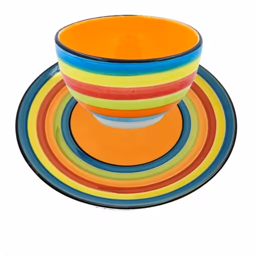 سرویس آجیل خوری سرامیکی رنگین کمان 12 پارچه