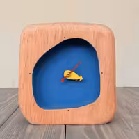 ساعت رومیزی ساده طرح دو