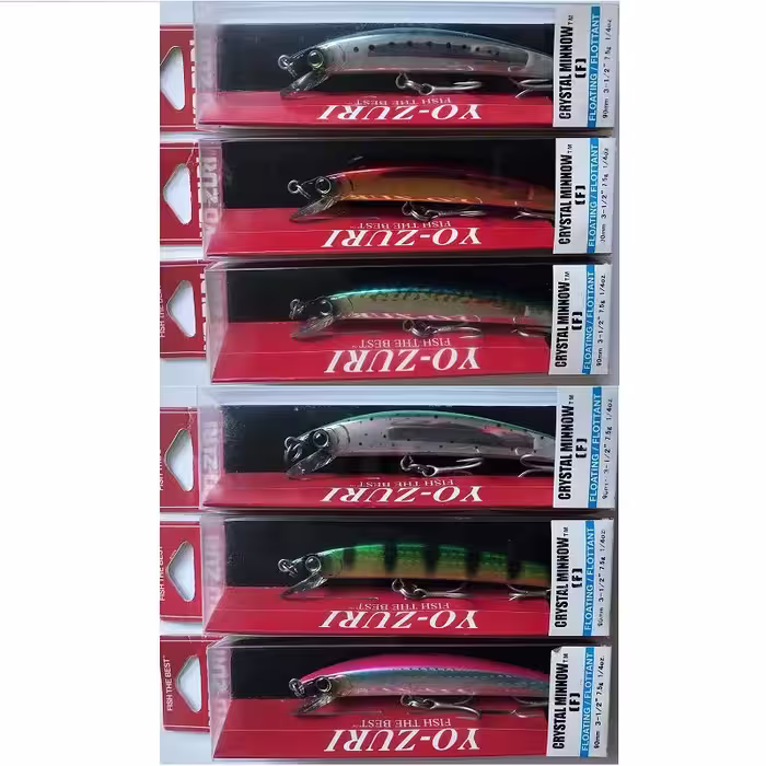 لور ماهیگیری فلوت یوزوری YO-ZURI CRYSTAL MINNOW (F) 90mm