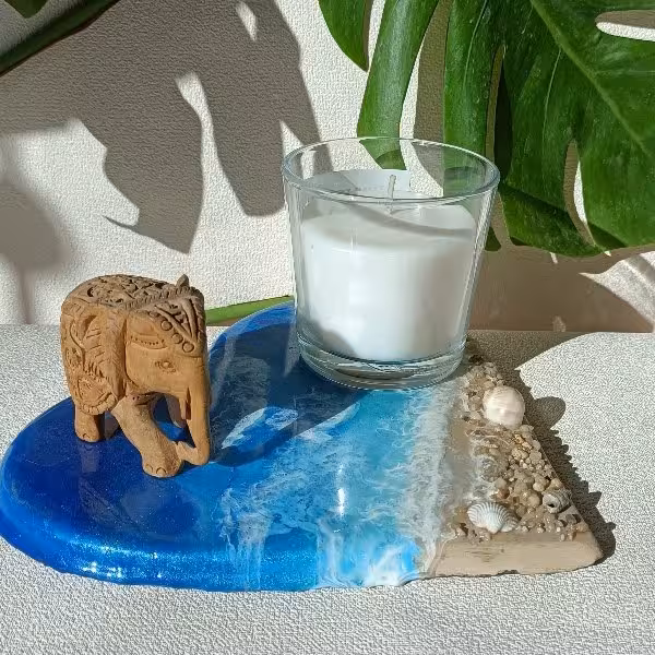 جا عودی  و استند شمع  و اسماج  طرح دریا