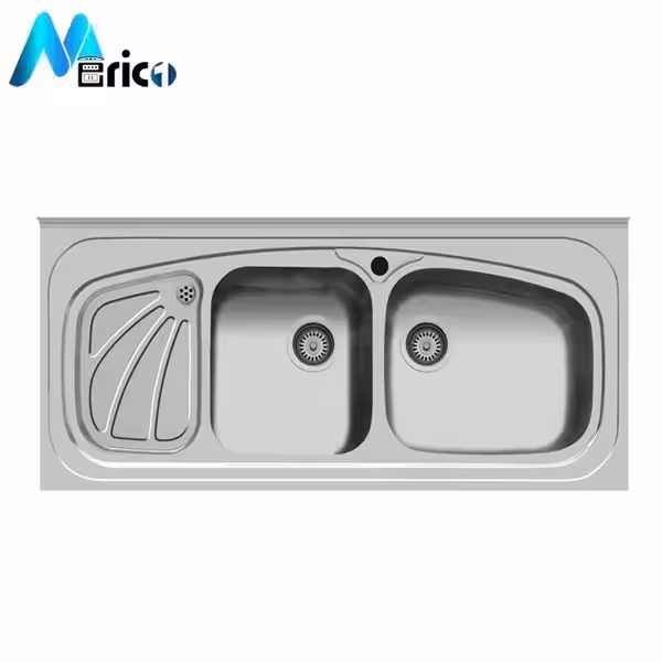 سینک اخوان کد 60 روکار دو لگنه