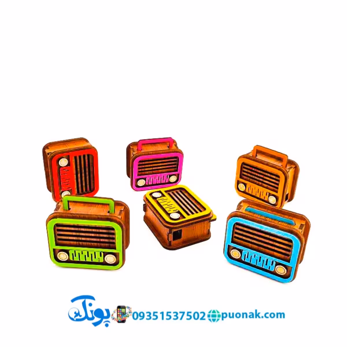 تراش فانتزی چوبی طرح رادیو