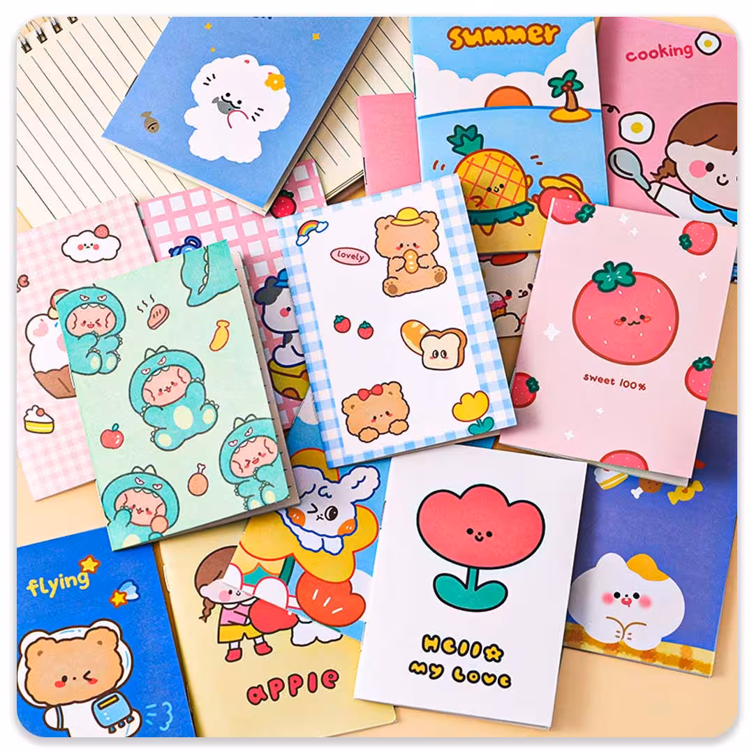 دفترچه یادداشت میوه و دخترک شیطون