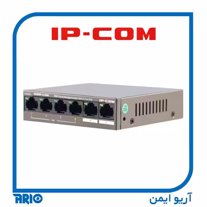 سوییچ 4 پورت POE آی پی کام IP-COM G2206P-4-63W