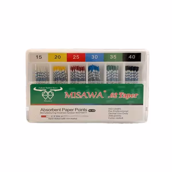کن کاغذی 2 درصد میساوا MISAWA - Absorbent Paper Points