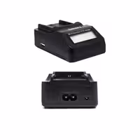 شارژر باتری دوربین جیماری AC-VQ9001 دارای صفحه دیجیتال سری F