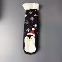 پاپوش ساقدار کف استپ دار طرح کریسمس