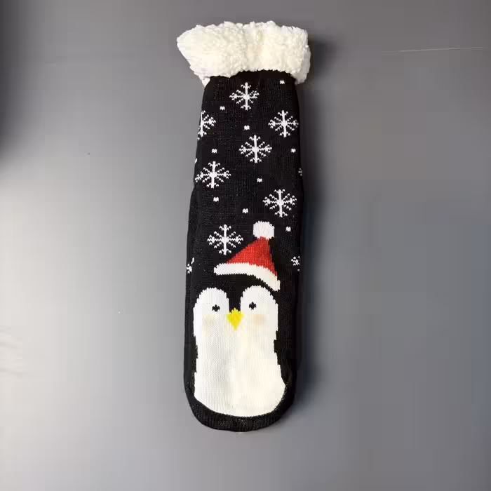 پاپوش ساقدار کف استپ دار طرح کریسمس