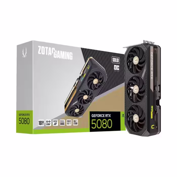 کارت گرافیک گیمینگ زوتک VGA ZOTAK GeForce RTX 5080 SOLID 16GB GDDR7