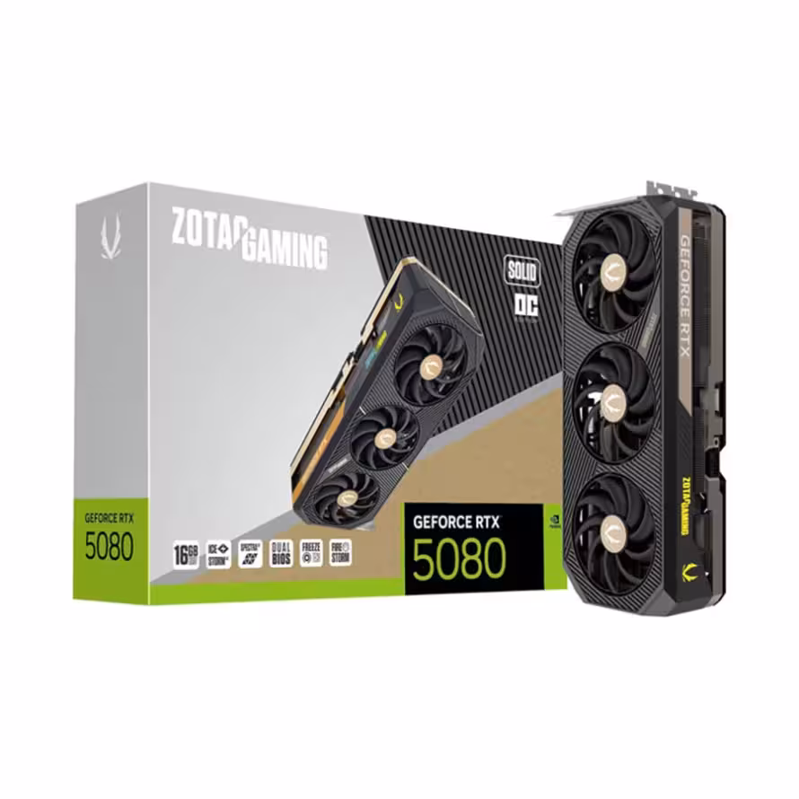 کارت گرافیک گیمینگ زوتک VGA ZOTAK GeForce RTX 5080 SOLID 16GB GDDR7