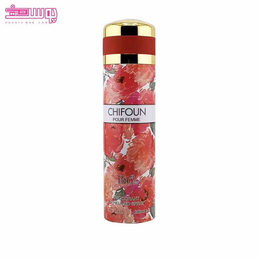 اسپری بدن زنانه بیو استار مدل شیفون حجم 200ml